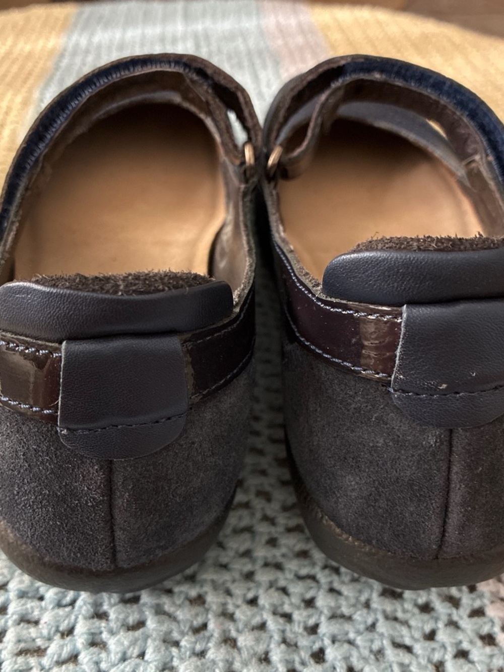 NAOT Kirei EUC Navy Blue Mary Jane’s Style With Adjustable Strap. Size 38/US7. - Picture 7 of 11